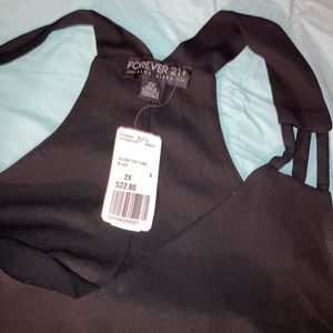 Black tank top